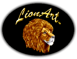 [LionArt Web Design Lion Head Logo]